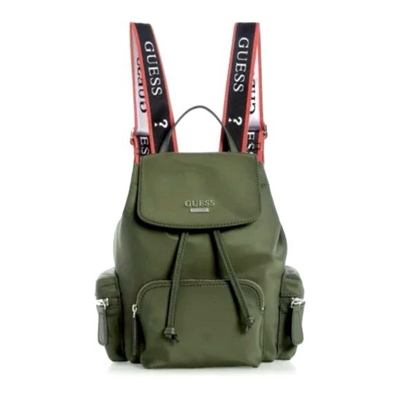 GUESS Carbondale Backpack Army Green Nylon
